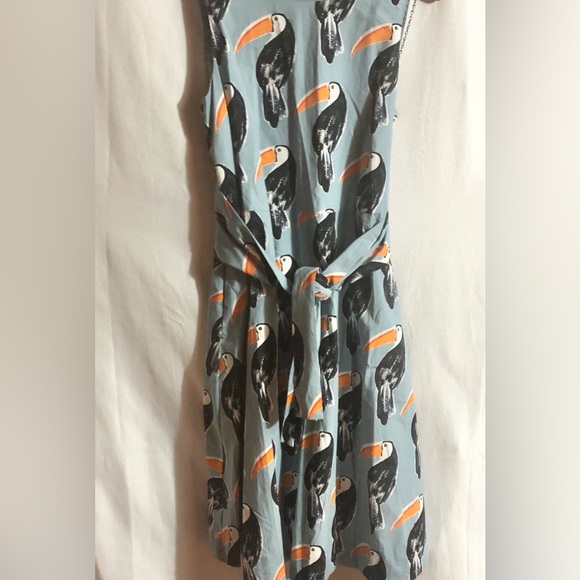 Ann Taylor Dresses & Skirts - AnnTaylor Dress Fit & Flare Playful Tucan Birds Attach Belted Sash Adorabl Sz M